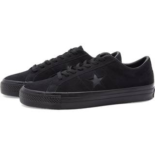 Converse One Star Pro Classic Suede Skatesko - 41 - black/black/black
