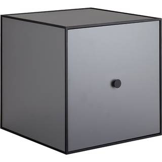 Audo Frame Reol m/låge Dark Grey 35x35x35 cm