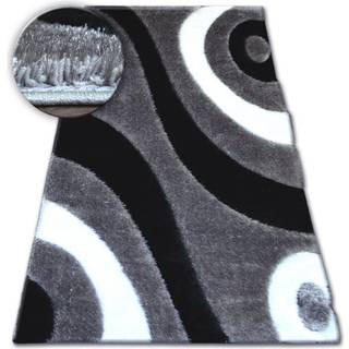 Tæppe Shaggy SPACE 3D B314 grå 80x150 cm