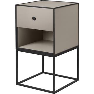 Audo Copenhagen Frame 35 Sidebord Med 1 Skuffe - Sidebord & Aflastningsbord Melamin Sand - 71074-001545