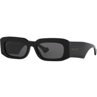 Gucci GG1426S 001 54 Solbriller Kvinder Black - Black - 54mm