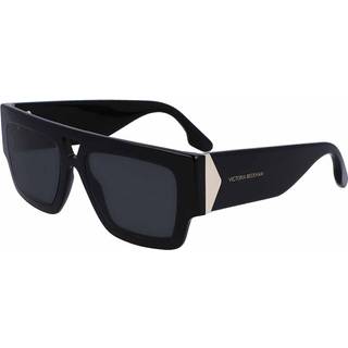 Victoria Beckham Kvinde VB651S 1 Solbriller Acetat Sort Grå Firkantet Normal Fotokromatisk