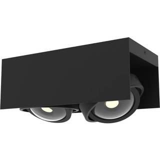 MEGATRON Cardano LED-loftspot, 2 lyskilde, sort