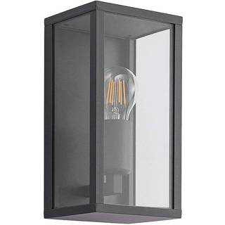 Lindby udendørs væglampe Peldar, klar, 1 lyskilde, 26 cm, metal