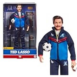 Barbie Signature Fashion Doll Ted Lasso if?rt Blue Tracksuit med AFC Richmond Logo Collectible i viselig emballage