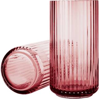 Lyngby mundblæst glasvase12 cm - Burgundy