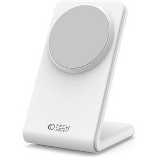 Tech-Protect MagSafe 15W Trådløs Oplader Stativ - Hvid