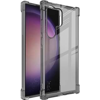 Samsung Galaxy S24 Ultra Imak Faldsikkert TPU Cover - Gennemsigtig Sort