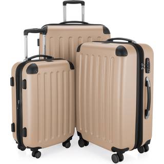 Spree - 3er Koffer-Set Hartschale Champagner matt, TSA, (55cm, 65cm & 75cm), 259 Liter