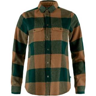 Fjällräven Women's Canada Shirt L/S Skjorte Damer størrelse XXS farve brun