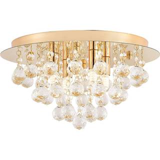 Lindby - Gillion 4 Loftlampe Crystal/Gold