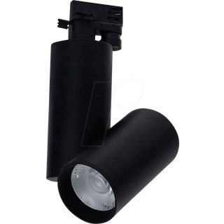 30W LED Skinnespot - 6400K, Sort Hus - Kulør : Kold