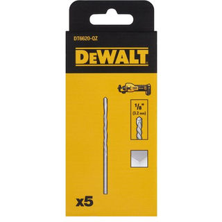 Dewalt Pilot point3,18 mm fræsejern til gips 5 stk.