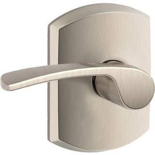 Schlage Lock Company F10MER619GRW F10 -serie Merano W Greenwich Rose Passage Door Lock Satin Nickel