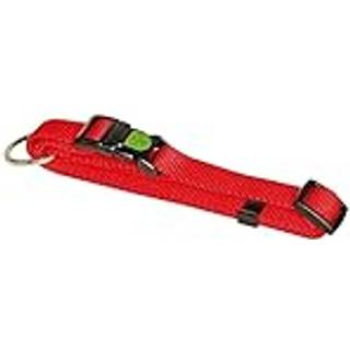 Halsbånd nylon rød 10 mm 20-35 cm