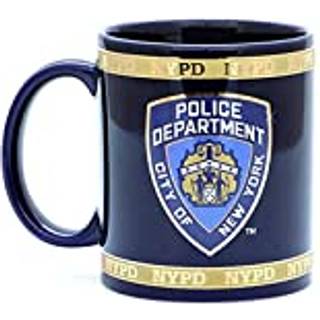 NYPD officielt licenseret keramisk kaffekrus med NYPD-logoet