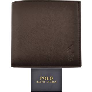 Ralph Lauren Billfold Leather Wallet Brown