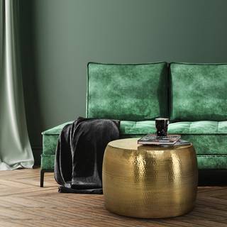 WOMO-DESIGN sofabord stuebord sofabord aluminium Ø 60x37 cm guld