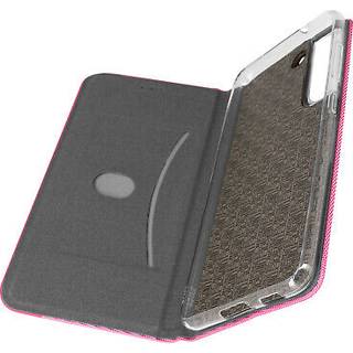 Samsung Galaxy S22 Plus etui i AVIZAR-stof - Videostøtte - Kortholder - Pink