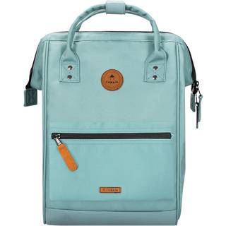 Cabaia Rucksack Backpack Mini mit Laptopfach, grau-türkis