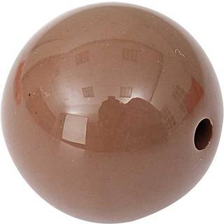 Acrylkugel 20mm 3 Stück - Mocca