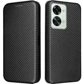 OnePlus Nord 2T Flip Cover - Karbonfiber - Sort