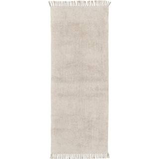 Håndtuftet bomuldsløber Daya med frans