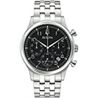 Stilfuld Herre Sølv Bulova 96B357 Ur