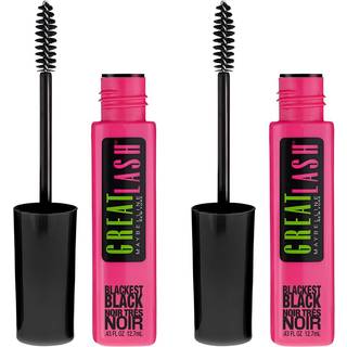 Maybelline Great Lash Washing Mascara Makeup Volumizing Lash-Doubling Formula, der forholdene, n?r den tykner sorteste sort 2 t?lling