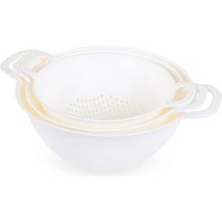 MINTRA HJEMGOLANDERS 3PK (Assorteret 3PK White) (3PK inkluderer 3 forskellige størrelser) Farverige frugtgrøntsager Pasta Sil opvaskemaskine Safe