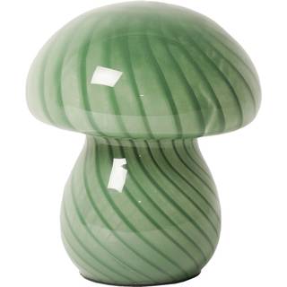 Mushroom lampe i glas, grøn