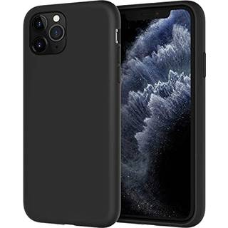 Jetech Silicone Case til iPhone 11 Pro Max 6,5-tommer silkebl?d ber?ring af fuld kropsbeskyttende telefonkasse St?dfast d?kning med mikrofiberfor