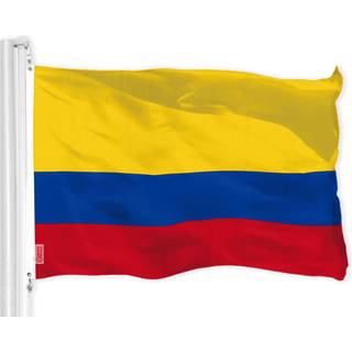 G128 Colombia colombiansk flag | 3x5 ft | Liteweave Pro Series Trykt 150D Polyester | Land flag indendørs/udendørs livlige farver messing grommet