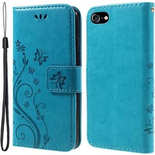 iPhone 7/8/SE (2020)/SE (2022) Butterfly Series Flip Cover med Pung - Blå