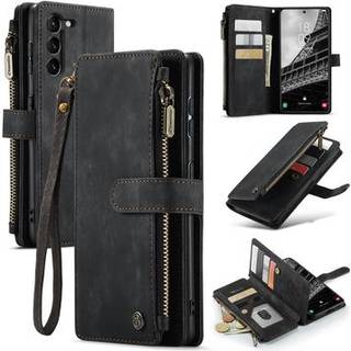 Samsung Galaxy S23 5G Caseme 2-i-1 Multifunktionel Pung - Sort