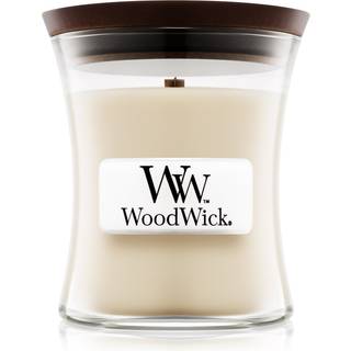 Woodwick Linen duftlys Trævæge 85 g - 85 g