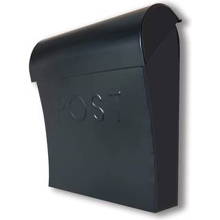 NACH VICKI Sort postkasse v?gmonteringspostkasser til udvendig vejrbestandig metal postkasse maksimal rustbeskyttelse 11x4.5x12.5 i MB-7300