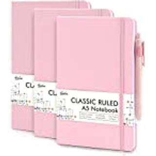 feela 3-pak notesb?ger Journaler Bulk Hardcover Notesbog klassisk linjeret linjeret Journals?t med penneholder til arbejde Business Journaling No