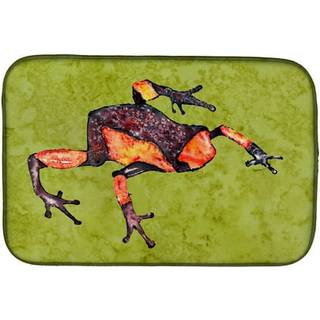 """" Caroline's Treasures Frog Dish Drying Mat 14 """" """" X 21 """" """" Multicolor """"