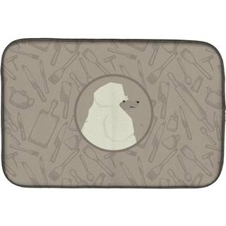 """" Caroline's Treasures CK2203DDM POODLE I Kitchen Dish-Drying-Mats 14x21 Multicolor """"