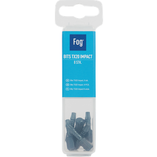 Fog torsion bits 1/4" tx20 25mm tx20 heavy duty 8stk