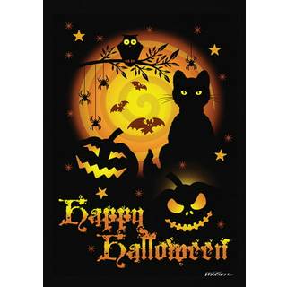 Toland Home Garden 1010561 Scary Halloween Halloween Garden Flag 28x40 tommer dobbeltsidet til udend?rs efter?rshus Yard Decoration