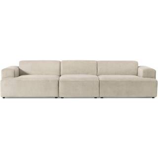 sofa i riflet fløjl Melva (4-personers)