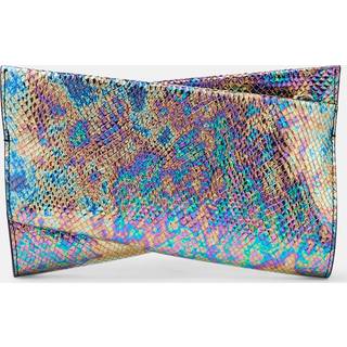 Christian Louboutin Loubitwist snake-effect leather clutch - multicoloured - One Size