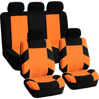 FH Group bilsdebetrk Komplet st Premium klud - Universal Fit Automotive sdebetrk Lavt bagtil forsdebetrk Airbag-kompatibel splitbnk bags