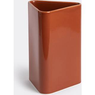 Raawii Vases - 'Canvas' vase, large, brown in BROWN Earthenware