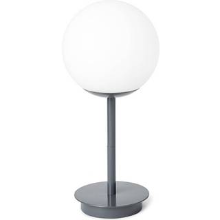 miloox by Sforzin Designer bordlampe Jugen, dæmpbar, Aluminium/grå/zink, Stue/spisestue, Metal, Moderne