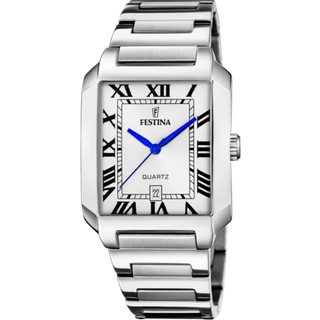 Festina F20677/1 Herrenuhr Rechteckig Stahl/Silberfarben