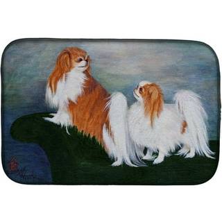 """" Caroline's Treasures MH1059DDM Japanese Chin Standing på min hale-opvaskemedie 14x21 multicolor """"