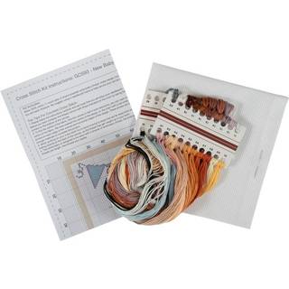 Trimits Store Cross Stitch Kits - Tællet broderi håndværk til voksne Begyndere Kids Julegaver Vægkunst (ramme ikke inkluderet) 11 Tæl baby